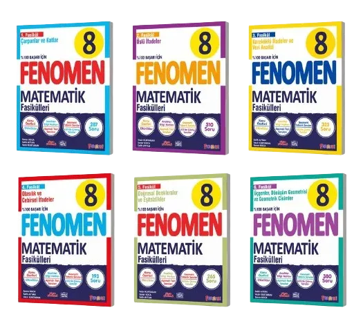 Fenomen Yayıncılık 8.Sınıf Matematik Fasikülleri 6 Kitap Set 2026