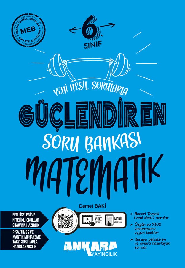 Ankara Yayıncılık 6. Sınıf Güçlendiren Matematik Soru Bankası