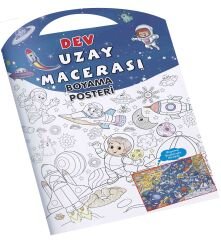 0-6 Yaş Yayınları Uzay Macerası Dev Boyama Posteri