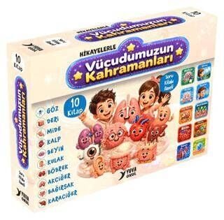 Yuva Yayınları 2-3.Sınıf Hikayelerle Vucudumuzun Kahramanları 10 Kitap Soru Kitabı İlaveli