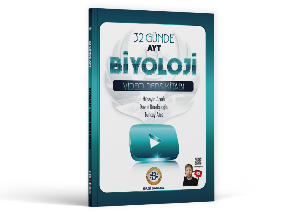 2027 Bilgi Sarmal Yayınları 32 Günde Ayt Biyoloji Video Ders Kitabı