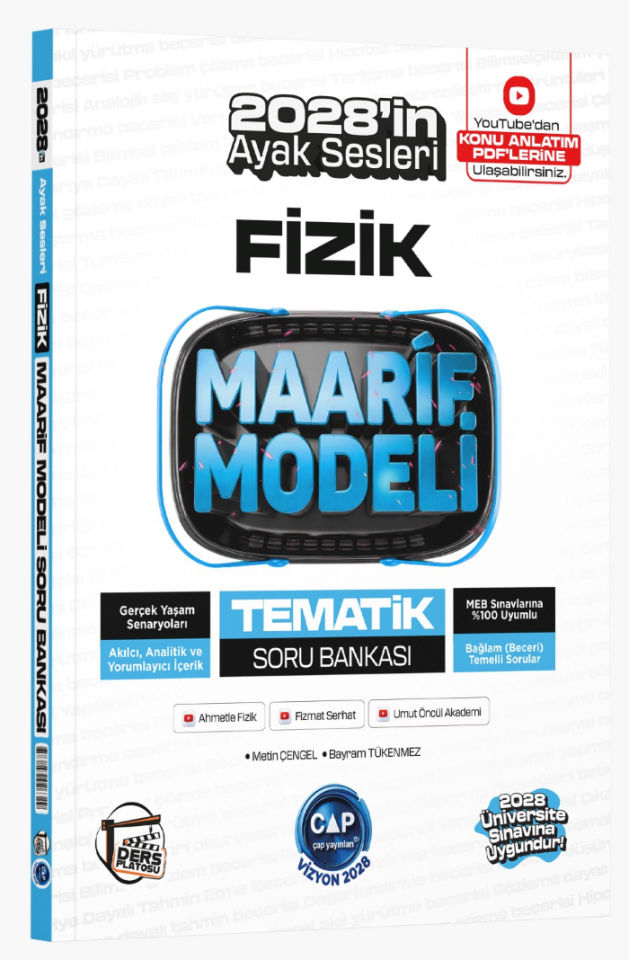 2027 Çap Yayınları Ders Platosu Tyt Fizik Maarif Modeli Tematik Soru Bankası