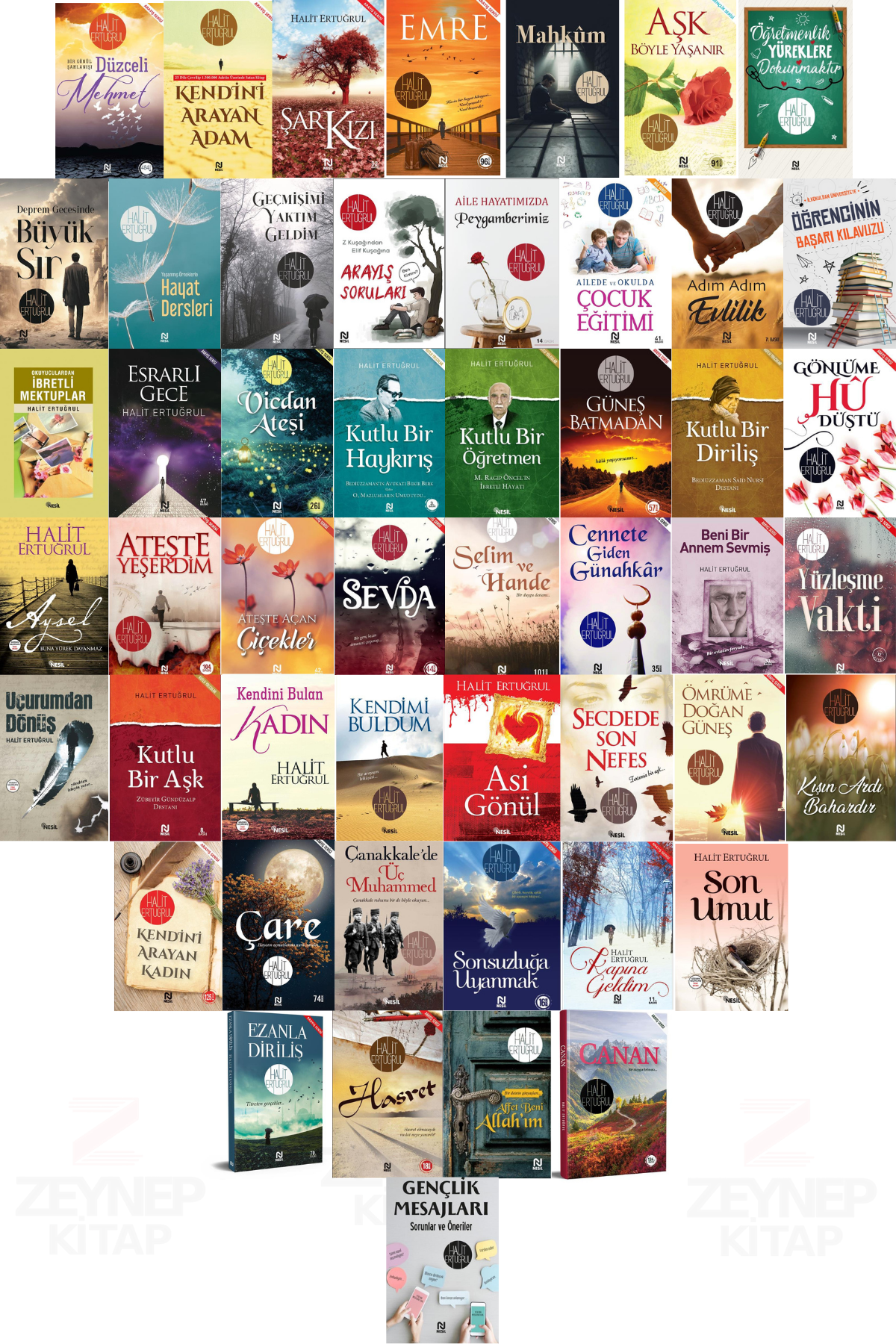 Nesil Yayınları Halit Ertuğrul Kitaplığı 50 Kitap Set