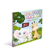 0-6 Yaş Yayınları Hareketli Kitaplar  Dostluk Ormanı Işıltı Piknikte