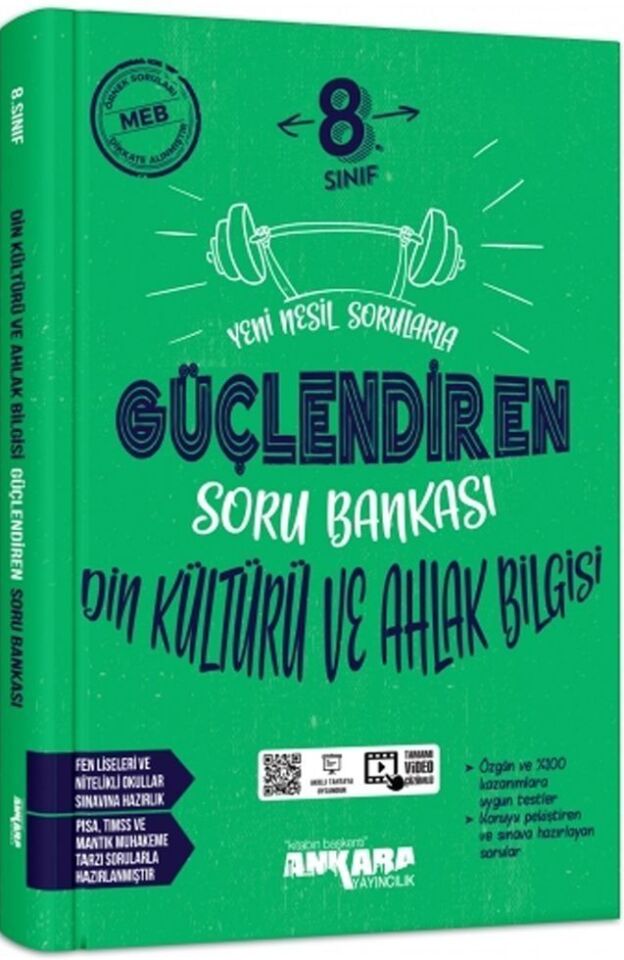 Ankara Yayıncılık 8. Sınıf Güçlendiren Din Kültürü Soru Bankası