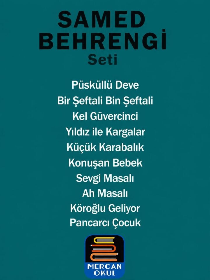 Mercan Okul Yayınları Samed Behrengi Seti 10 Kitap