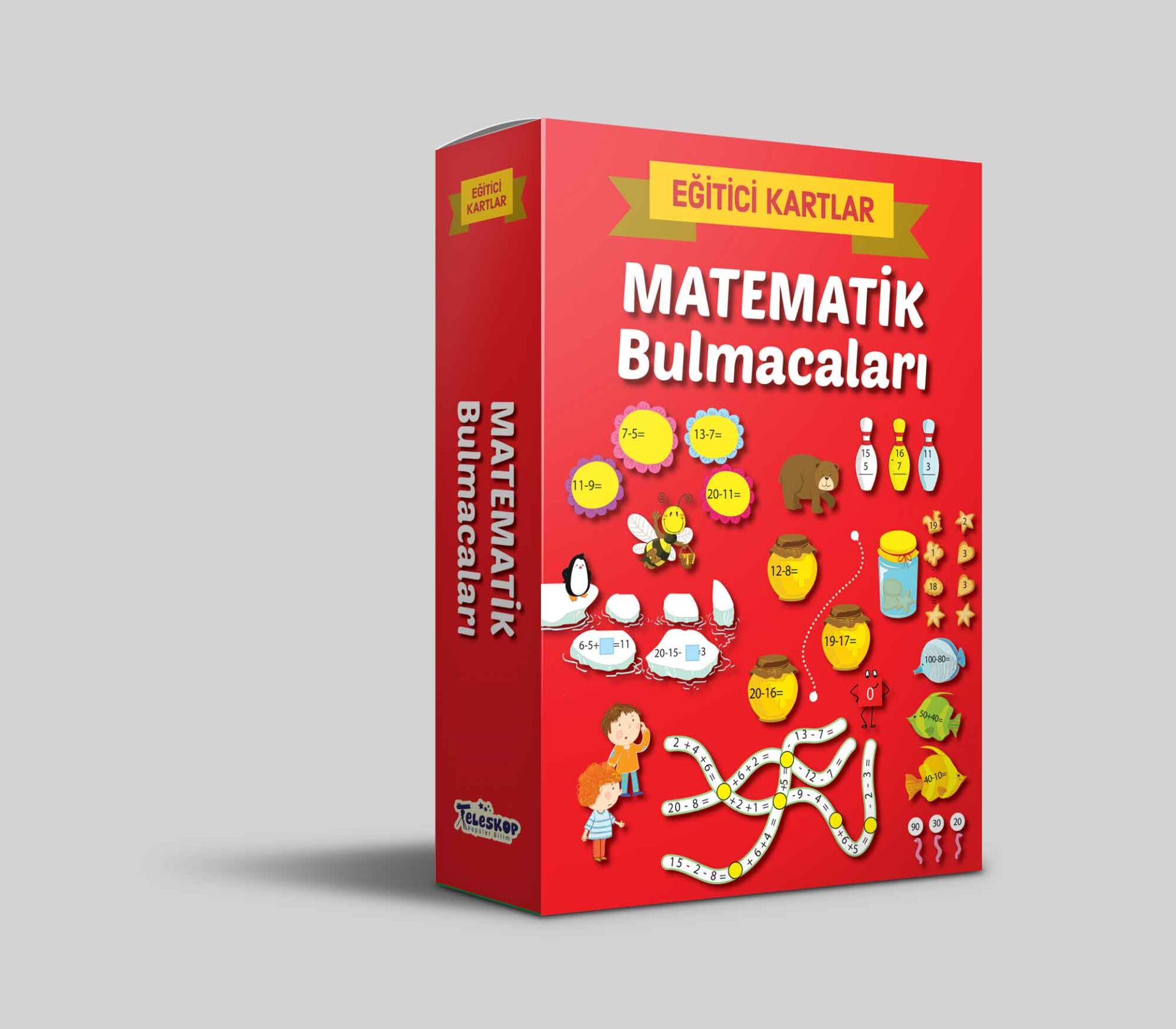 Teleskop Eğitici Kartlar  Matematik Bulmacaları