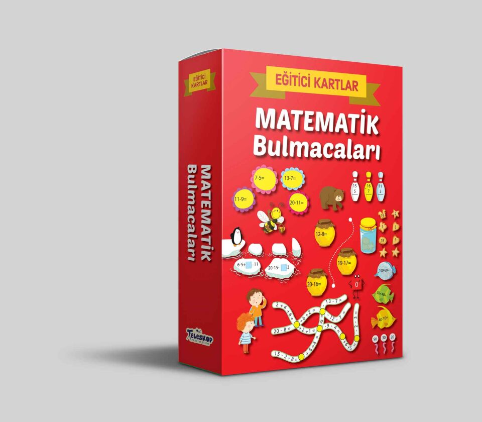 Teleskop Eğitici Kartlar  Matematik Bulmacaları