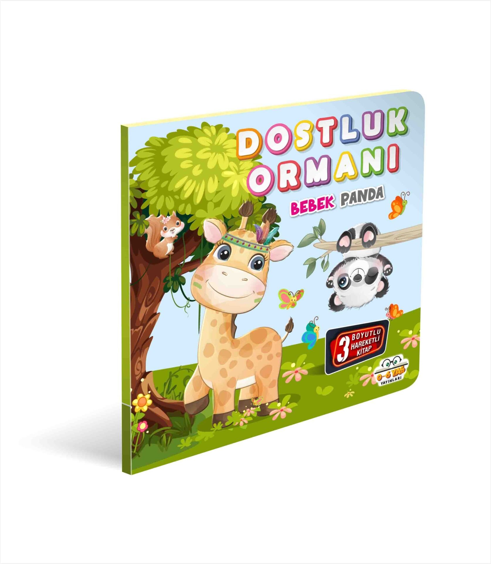 0-6 Yaş Yayınları Hareketli Kitaplar  Dostluk Ormanı Bebek Panda