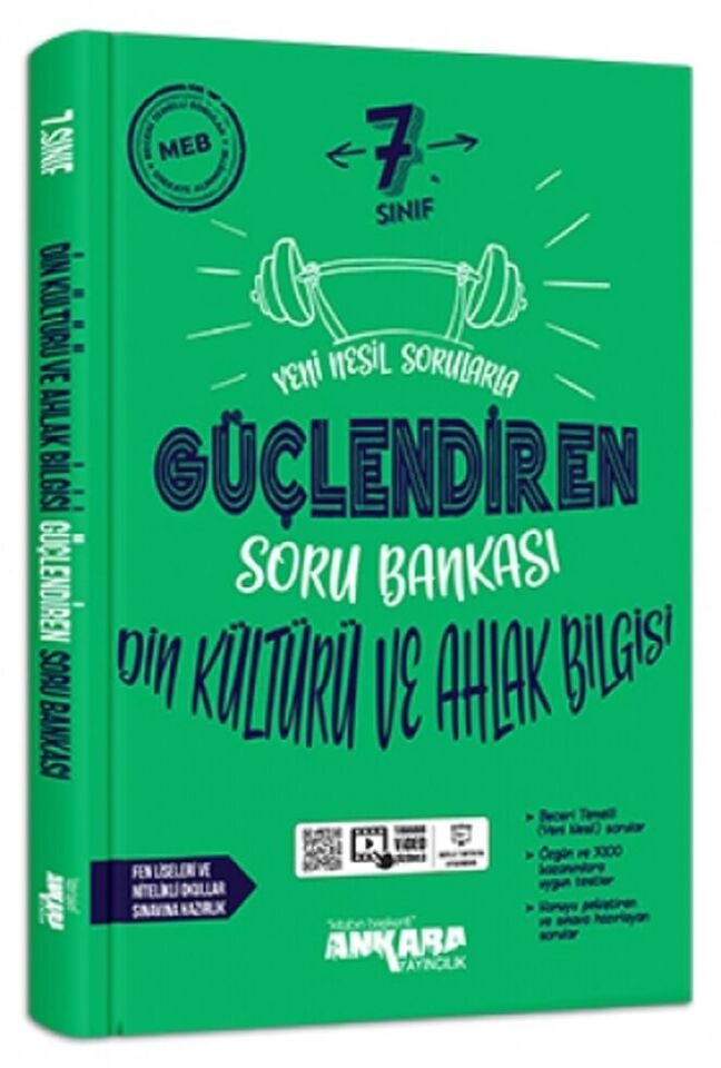 Ankara Yayıncılık 7. Sınıf Güçlendiren Din Kültürü Soru Bankası
