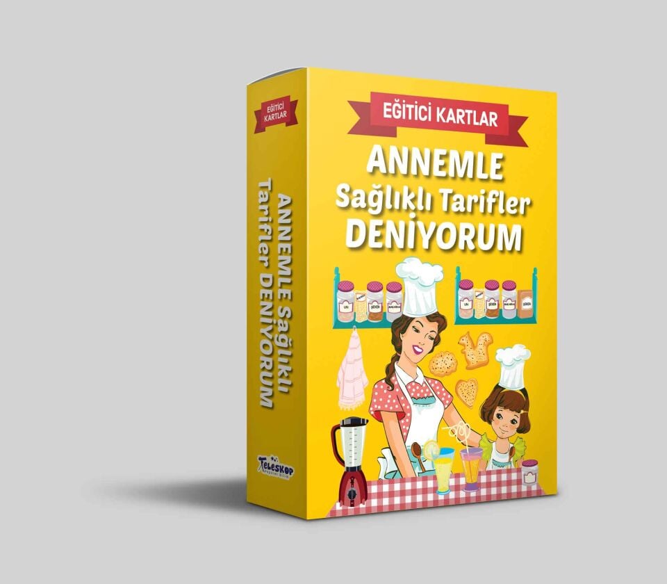 Teleskop Eğitici Kartlar Annemle Sağlıklı Tarifler Deniyorum