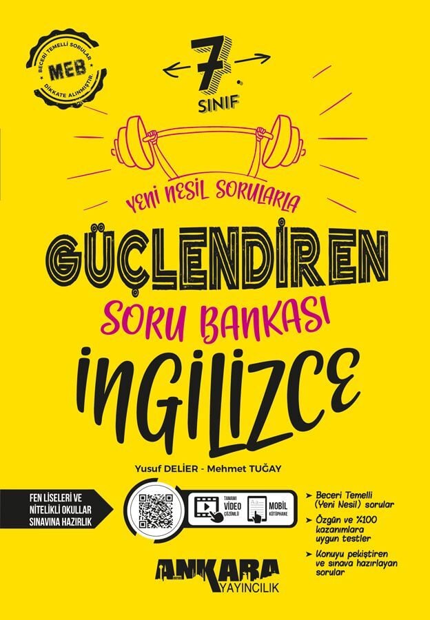 2027 Ankara Yayıncılık 7. Sınıf Güçlendiren İngilizce Soru Bankası