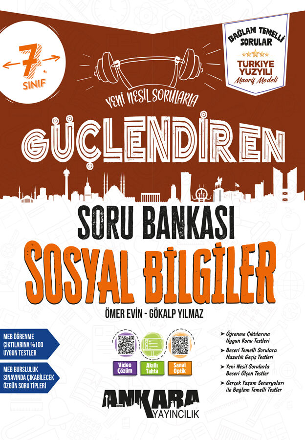 2027 Ankara Yayıncılık 7. Sınıf Güçlendiren Sosyal Bilgiler Soru Bankası