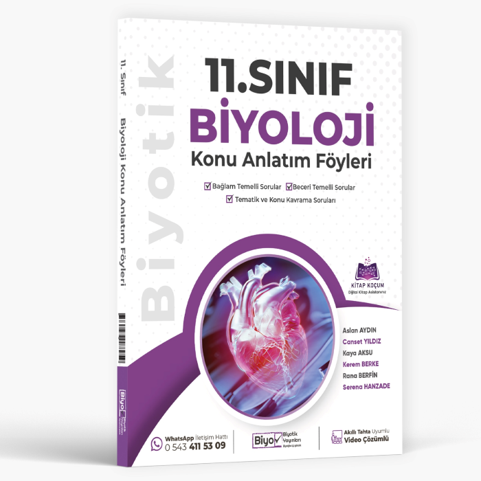 2027 Biyotik Yayınları 11.Sınıf Biyoloji Konu Anlatım Föyleri