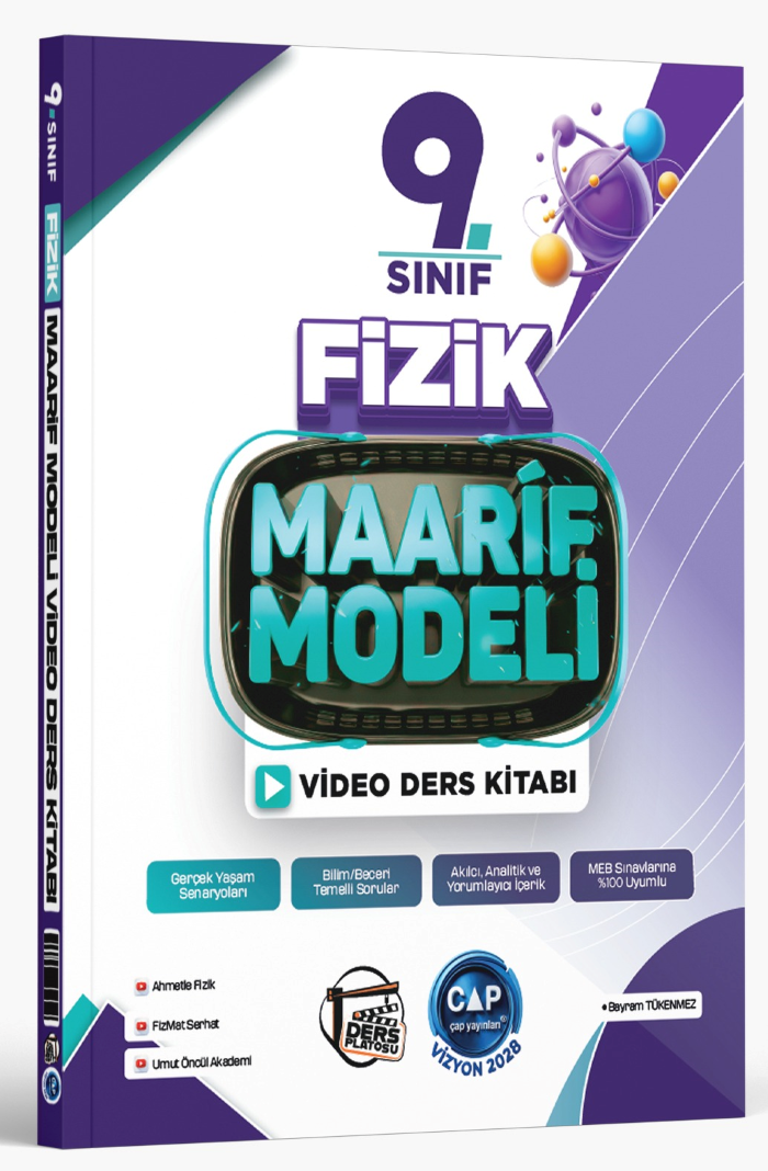 2027 Çap Yayınları Ders Platosu 9.Sınıf Fizik Maarif Model Tematik Soru Bankası