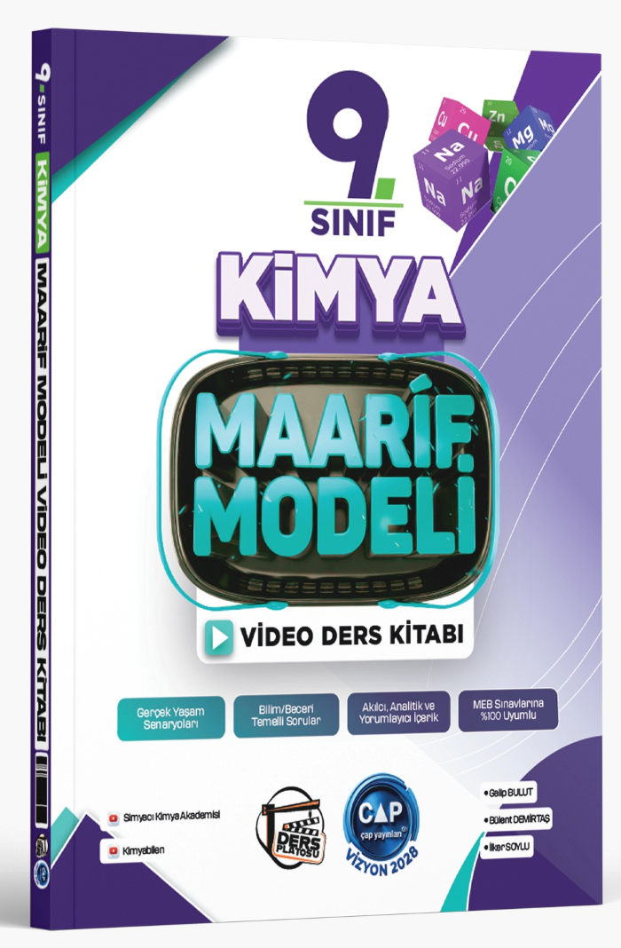 2027 Çap Yayınları Ders Platosu 9.Sınıf Kimya Maarif Model Tematik Soru Bankası
