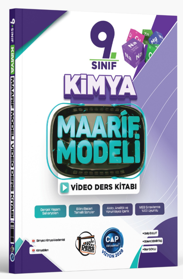 2027 Çap Yayınları Ders Platosu 9.Sınıf Kimya Maarif Model Tematik Soru Bankası