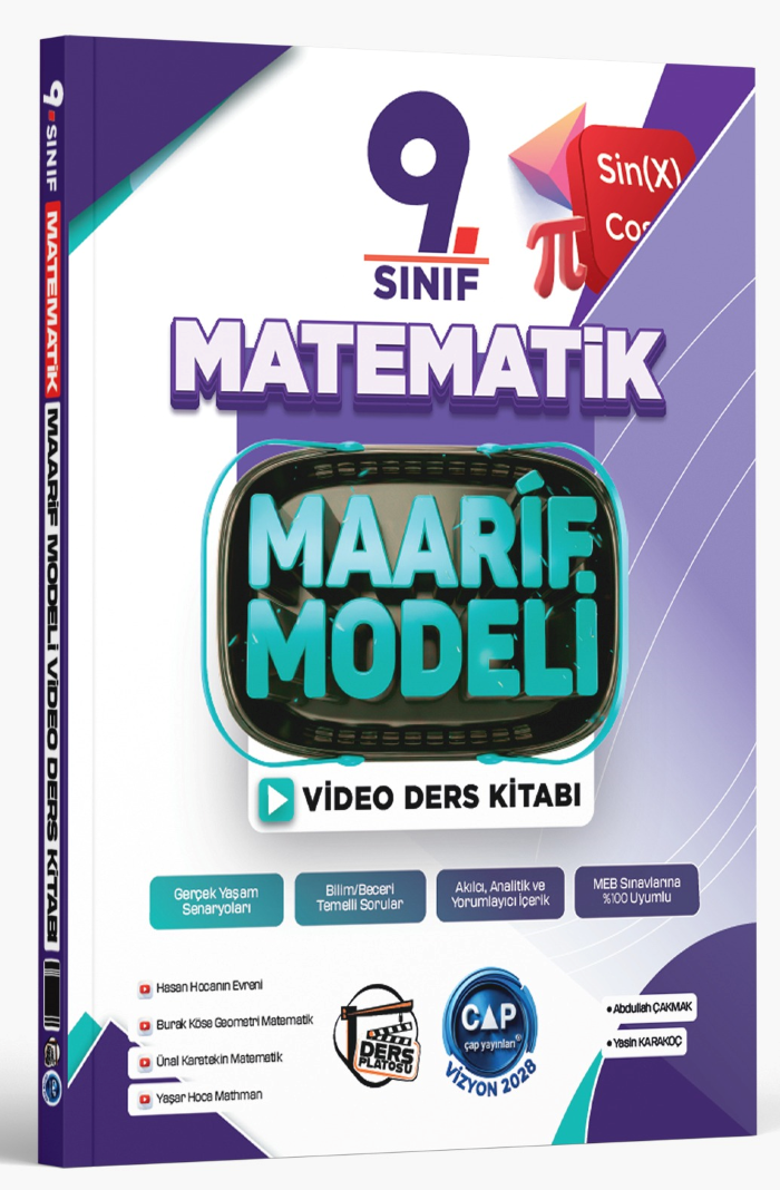 2027 Çap Yayınları Ders Platosu 9.Sınıf Matematik Maarif Model Tematik Soru Bankası
