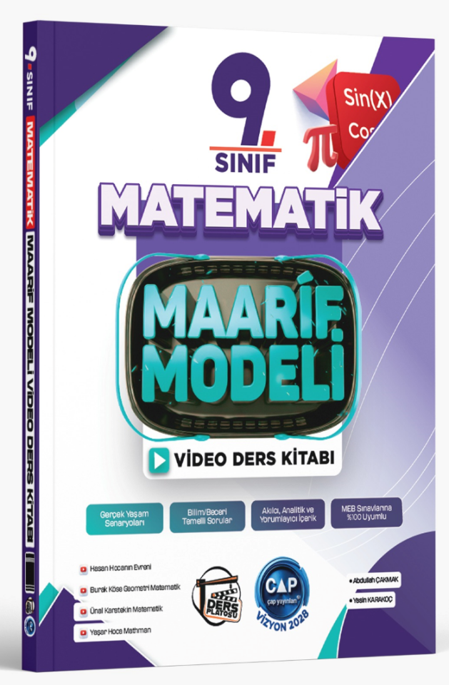 2027 Çap Yayınları Ders Platosu 9.Sınıf Matematik Maarif Model Tematik Soru Bankası
