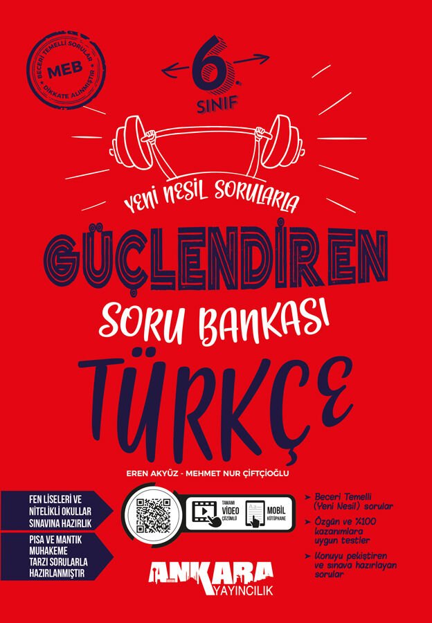 Ankara Yayıncılık 6. Sınıf Türkçe Güçlendiren Soru Bankası