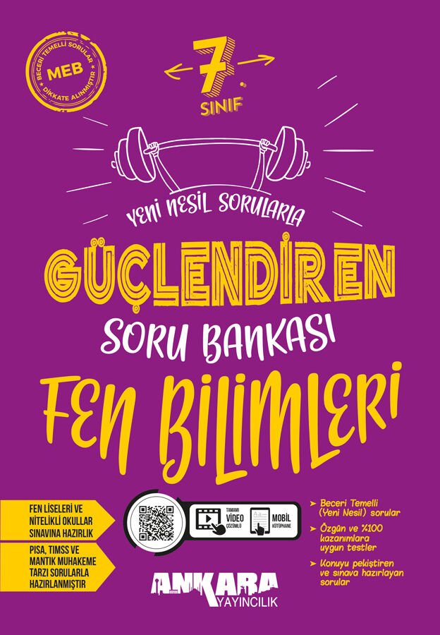 Ankara Yayıncılık 7. Sınıf Güçlendiren Fen Bilimleri Soru Bankası