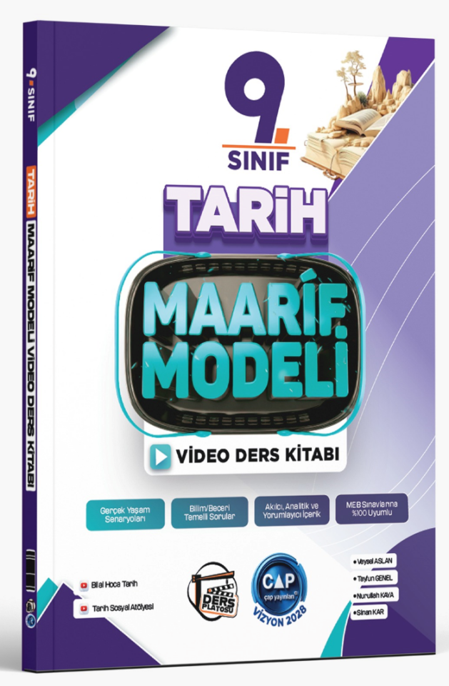 2027 Çap Yayınları Ders Platosu 9.Sınıf Tarih Maarif Model Tematik Soru Bankası