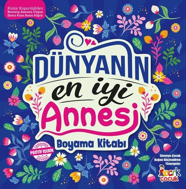 Bıcırık Yayınları Dünyanın En İyi Annesi Boyama Kitabı 60 Sayfa