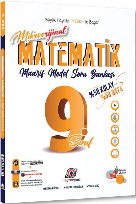 2027 Orijinal Yayınları Mikro 9.Sınıf Matematik Maarif Soru Bankası