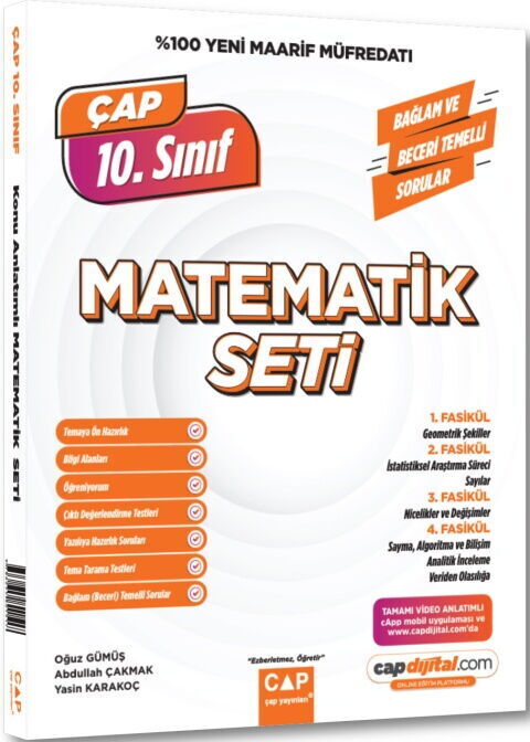 2027 Çap Yayınları 10.Sınıf Maarif Matematik Konu Anlatımlı Fasikül Seti