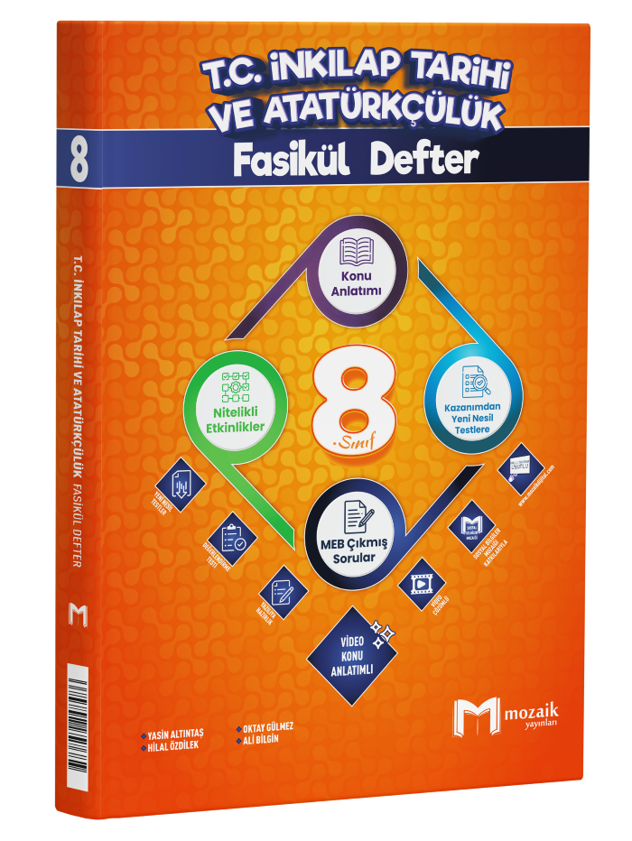 2027 Mozaik Yayınları 8.Sınıf İnkilap Tarihi Fasikül Defter