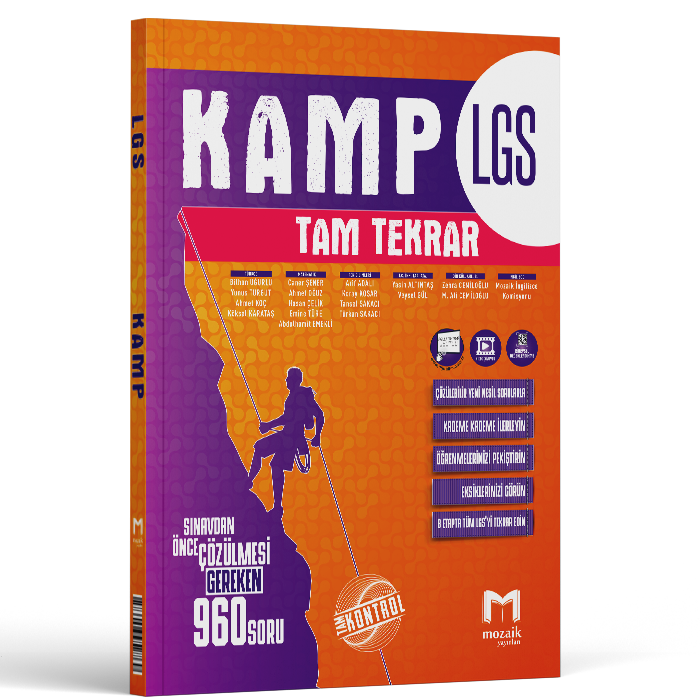 2026 Mozaik Yayınları 8.Sınıf Kamp Lgs Tam Tekrar