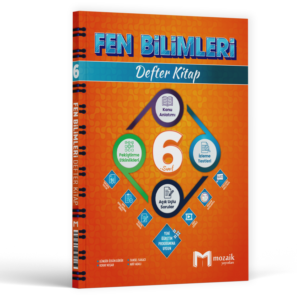 2026 Mozaik Yayınları 6.Sınıf Fen Bilimleri Defter Kitap