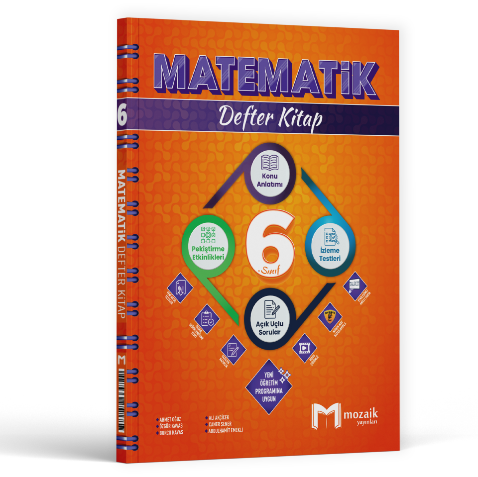 2026 Mozaik Yayınları 6.Sınıf Matematik Defter Kitap