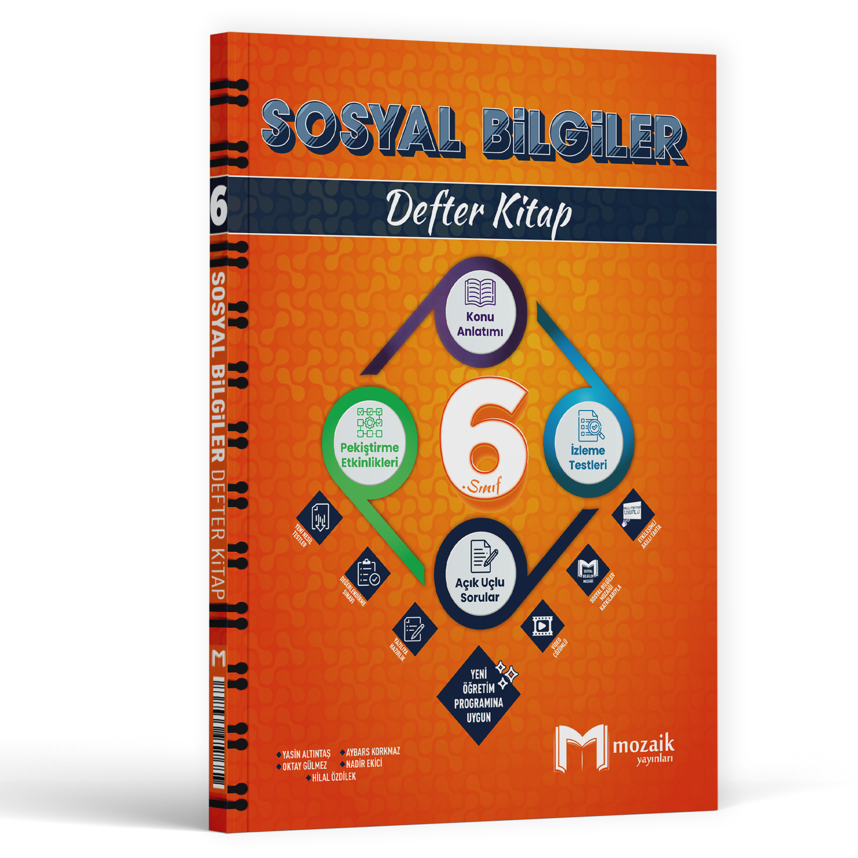 2026 Mozaik Yayınları 6.Sınıf Sosyal Bilgiler Defter Kitap