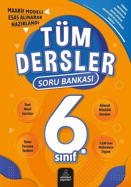 2026 4 Element Yayınları 6.Sınıf Tüm Dersler Soru Bankası