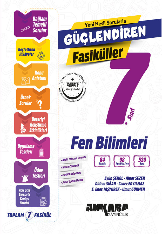 2027 Ankara Yayıncılık 7.Sınıf Fen Bilimleri Güçlendiren Fasiküller