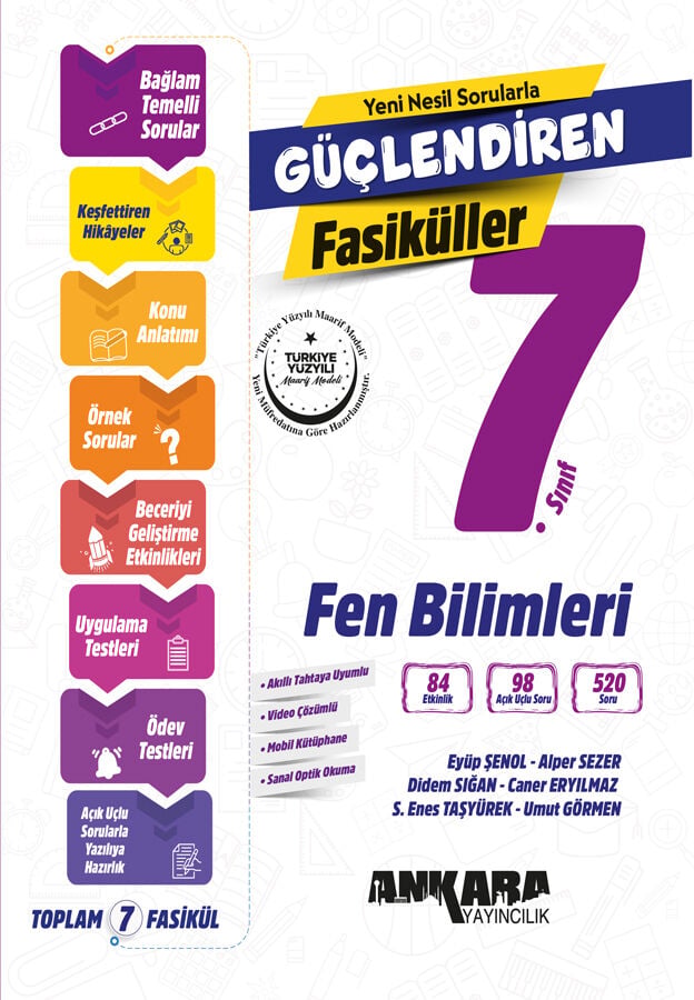 2027 Ankara Yayıncılık 7.Sınıf Fen Bilimleri Güçlendiren Fasiküller