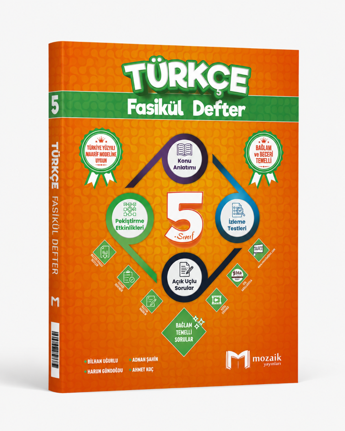 2027 Mozaik Yayınları 5.Sınıf Türkçe Fasikül Defter