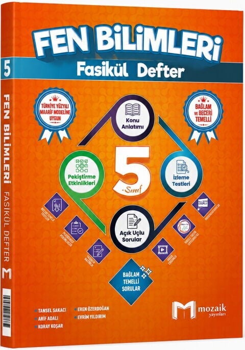 2027 Mozaik Yayınları 5.Sınıf Fen Bilimleri Fasikül Defter