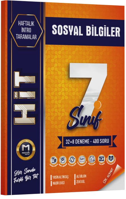 2026 Mozaik Yayınları 7.Sınıf Sosyal Bilimler Hit 40'Lı Deneme