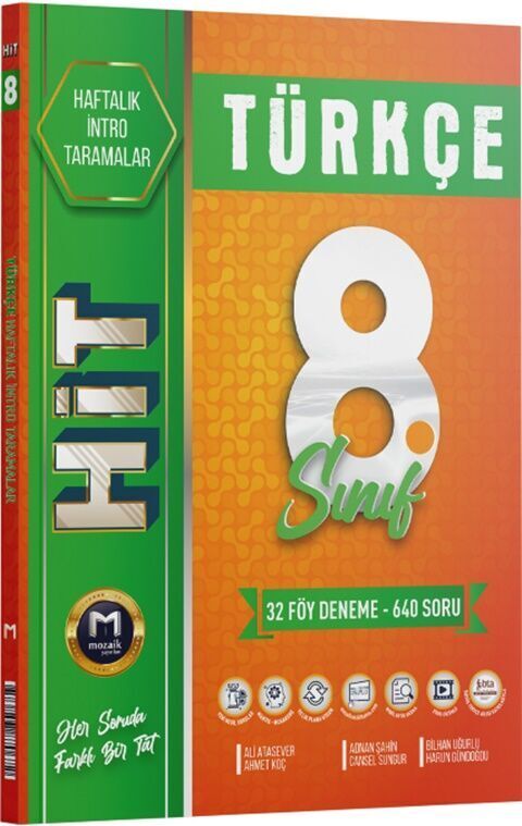 Mozaik Yayınları 8.Sınıf Türkçe Hit 32'Li Deneme