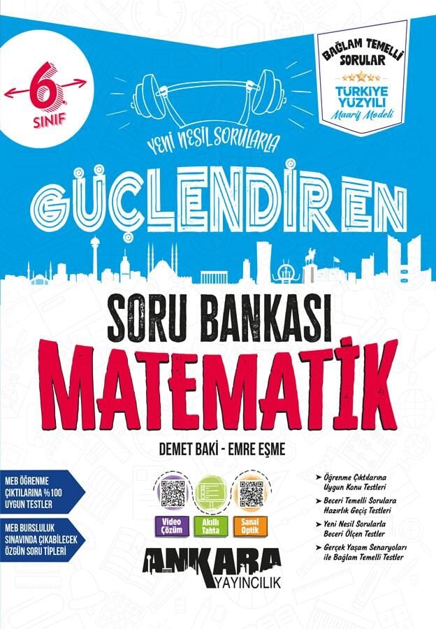 2027 Ankara Yayıncılık 6.Sınıf Güçlendiren Matematik Soru Bankası