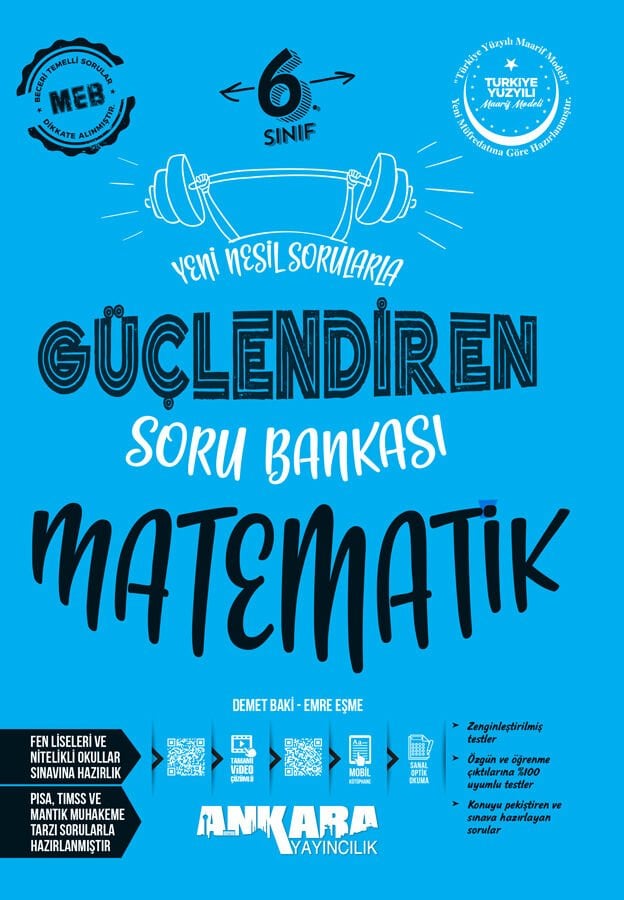 2026 Ankara Yayıncılık 6. Sınıf Güçlendiren Matematik Soru Bankası