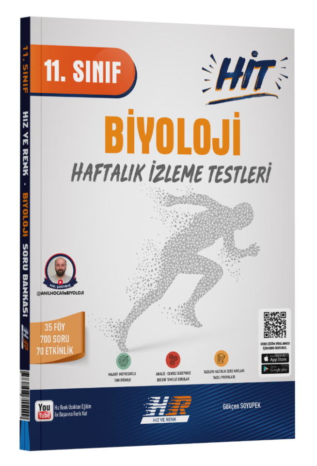 2027 Hız ve Renk Yayınları 11. Sınıf Hit Biyoloji Soru Bankası