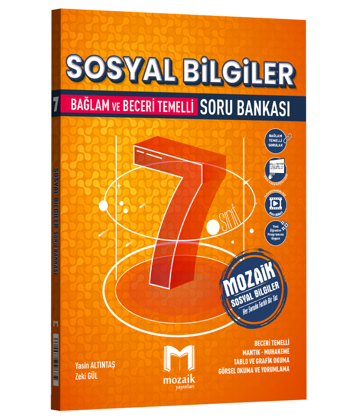 2027 Mozaik Yayınları 7. Sınıf Sosyal Bilgiler Soru Bankası