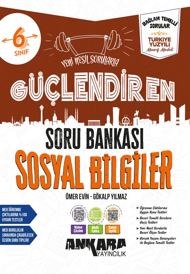 2027 Ankara Yayıncılık 6.Sınıf Sosyal Bilgiler Güçlendiren Soru Bankası