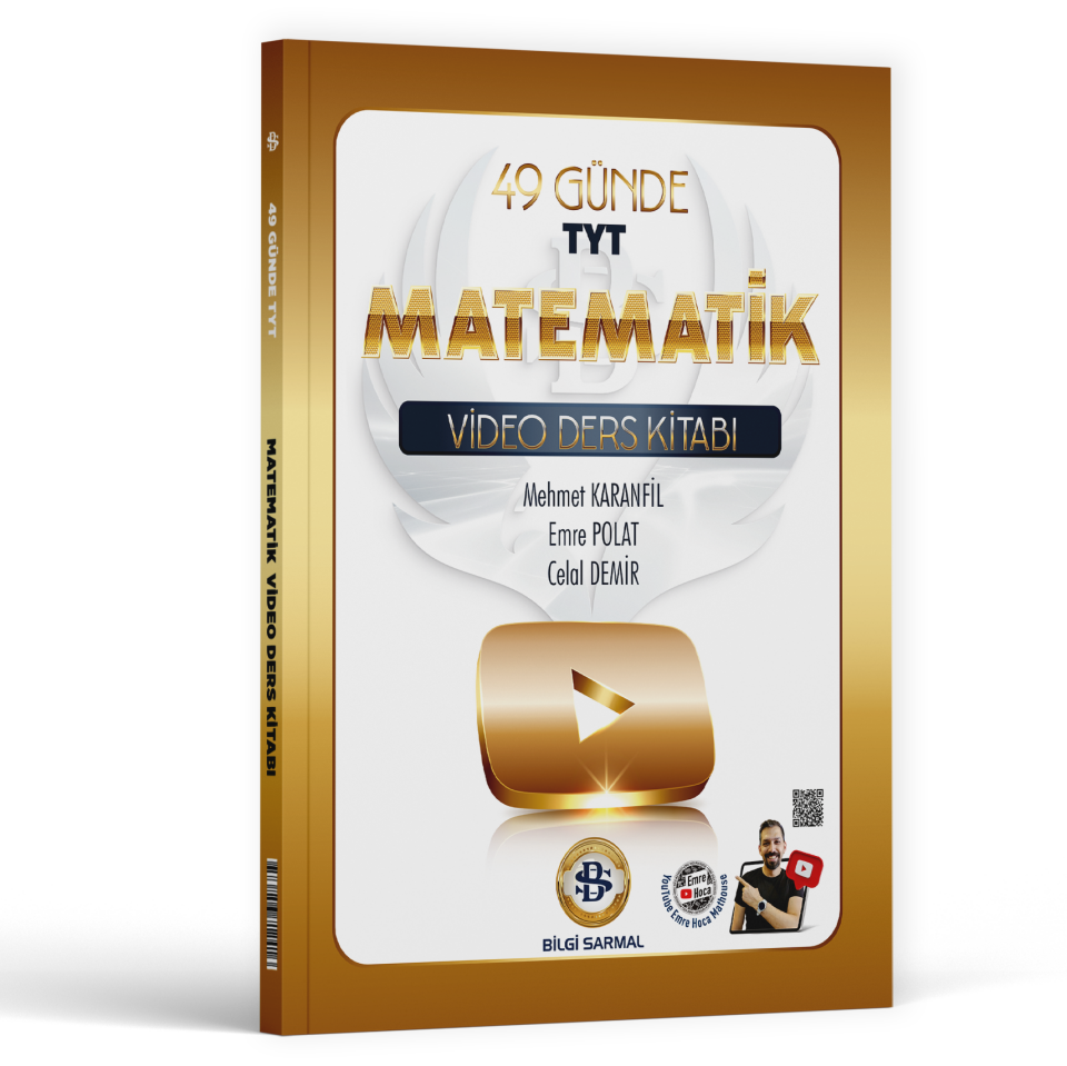 2026 Bilgi Sarmal Yayınları Tyt 49 Günde Matematik Video Ders Kitabı