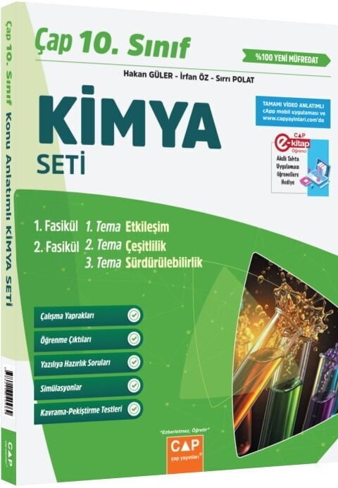 2026 Çap Yayınları 10. Sınıf Kimya Seti