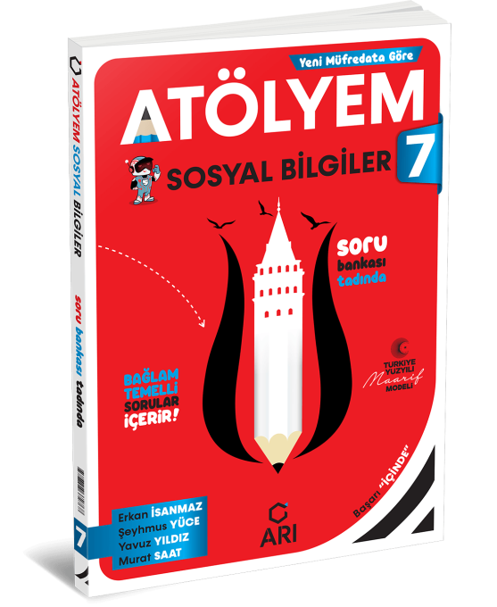 2027 Arı Yayıncılık 7.Sınıf Sosyal Bilgiler Atölyem Soru Bankası Bağlam Temelli