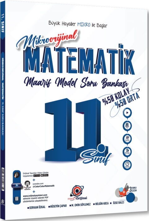 2027 Orijinal Yayınları 11.Sınıf Mikro Orijinal Matematik Soru Bankası Yeni Maarif Model